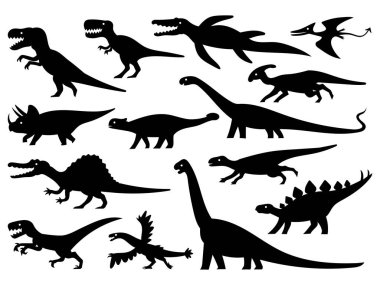 Dinozorların vektör kümesi.