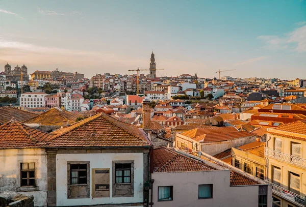 Porto Portugalsko Září 2020 Panoramatický Výhled Okres Ribeira Centrální Porto — Stock fotografie