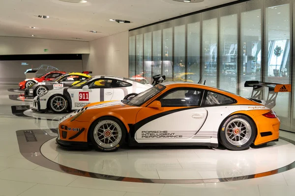 Estugarda Alemanha Junho 2020 Carros Corrida Porsche Modernos Com Patrocínio — Fotografia de Stock