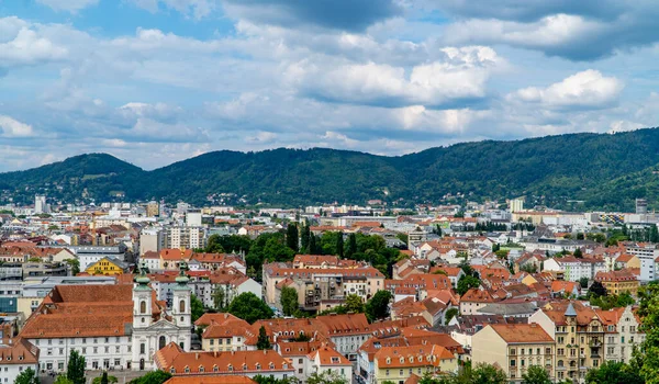 Graz Austria June 2020 View Old Town Graz Styria Castle — Φωτογραφία Αρχείου