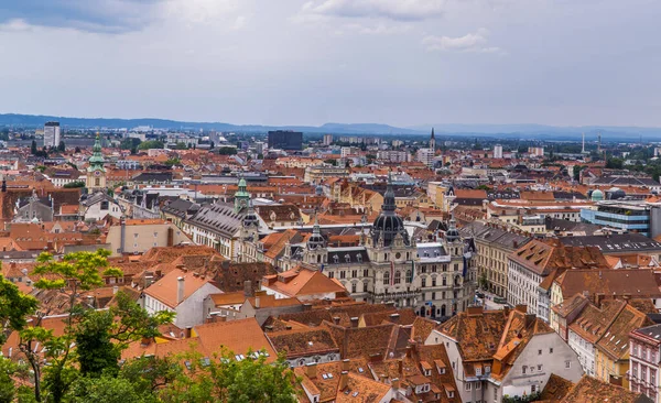 Graz Austria June 2020 Aerial View Graz Old Town Graz — Φωτογραφία Αρχείου