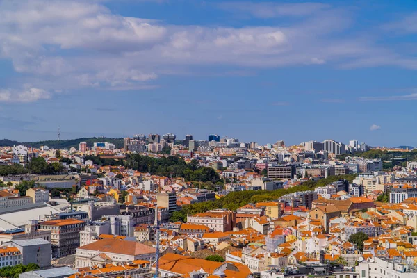 Lisbonne Portugal Septembre 2020 Belle Vue Panoramique Depuis Castelo Sao — Photo