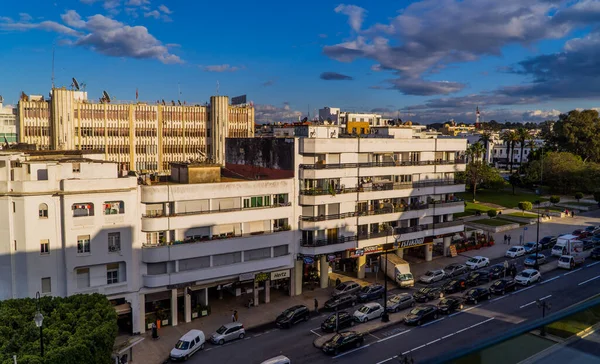 Rabat Marokko Vanuit Lucht Uitzicht Het Centrum Van Rabat Met — Stockfoto