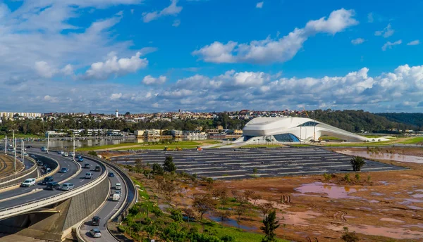 Rabat Maroc Janvier 2021 Vue Panoramique Sur Chantier Nouveau Grand — Photo