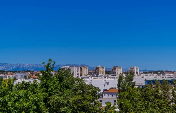 Zadar Croacia Julio 2020 Una Vista Las Zonas Residenciales Zadar — Foto de Stock