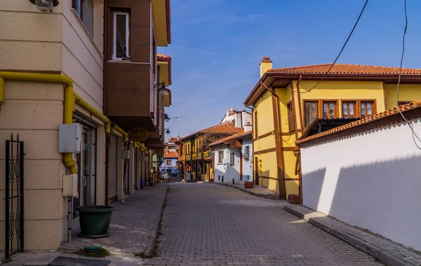 Eskisehir Turkey March 2021 Street Shot Houses Odunpazari Neighborhood — 图库照片