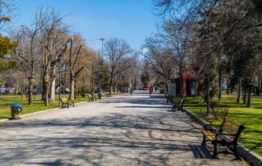 Ankara, Türkiye - 12 Mart 2021 - Independence Park (Kurtulus Park)