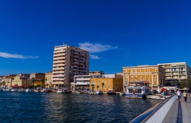 Zadar, Hırvatistan - 11 Temmuz 2020 - Zadar Köprüsü