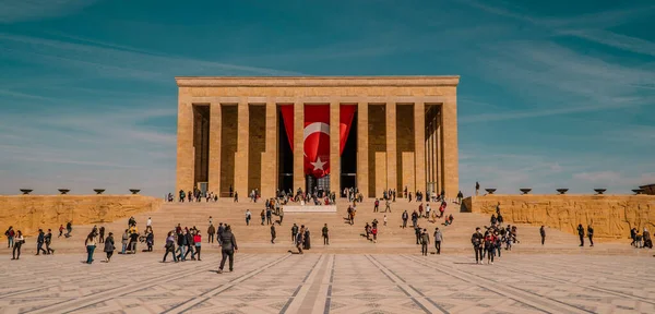 Ankara Turkije Maart 2021 Prachtig Uitzicht Zonsondergang Bij Mustafa Kemal — Stockfoto