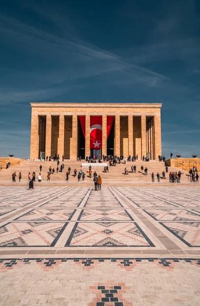 Ankara Turkije Maart 2021 Verticaal Zicht Mensen Mustafa Kemal Ataturk — Stockfoto