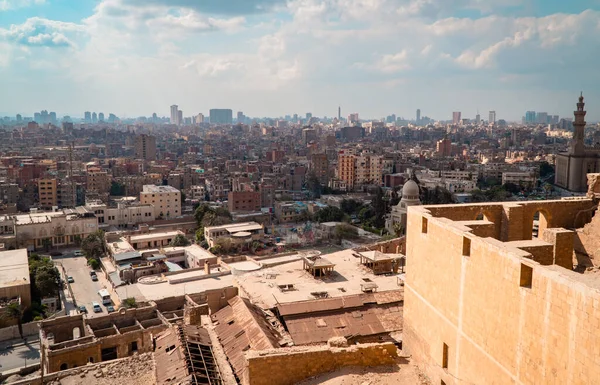 Cairo Egypte Maart 2021 Panoramisch Uitzicht Vanuit Lucht Het Centrum — Stockfoto