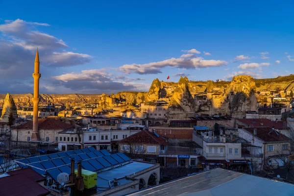 Goreme Türkei März 2021 Wunderschöner Blick Auf Hotels Und Restaurants — Stockfoto