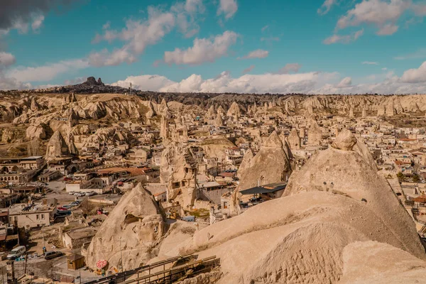 Гореме Турция Марта 2021 Года Панорамный Вид Город Гореме Каппадокии — стоковое фото