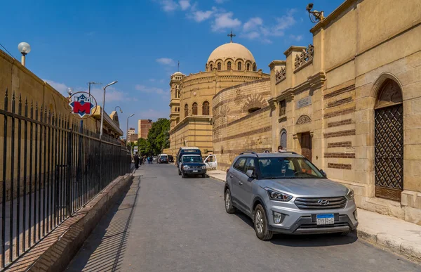 Cairo Egitto Marzo 2021 Veduta Stradale Auto Della Polizia Stazione — Foto Stock