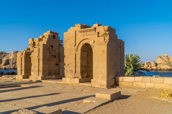 Agilkia Egipto Abril 2021 Ruinas Egipcias Antiguas Cerca Del Templo — Foto de Stock