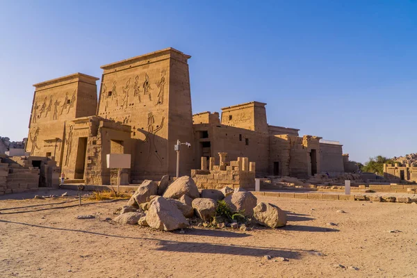 Agilkia Egipto Abril 2021 Una Vista Los Turistas Templo Isis —  Fotos de Stock