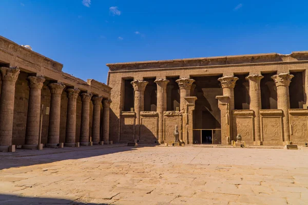 Едфу Єгипет Квітня 2021 Року Храмі Едфу Храм Гора — стокове фото