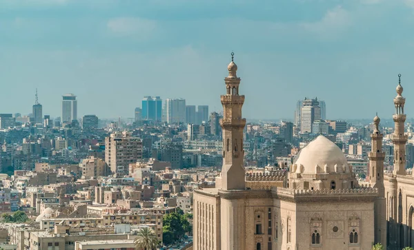 Cairo Egypte Maart 2021 Panoramisch Uitzicht Vanuit Lucht Het Centrum — Stockfoto