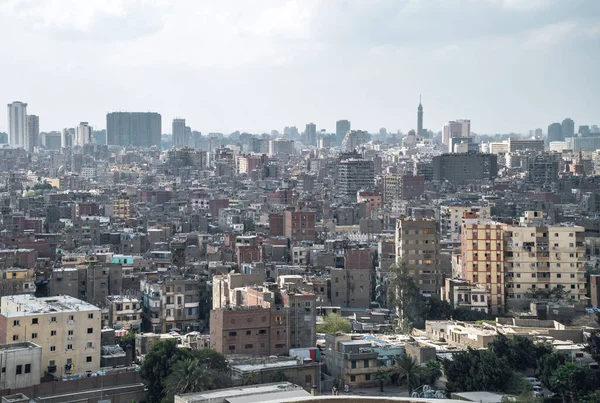 Caïro Egypte Maart 2021 Panoramisch Uitzicht Vanuit Lucht Het Centrum — Stockfoto