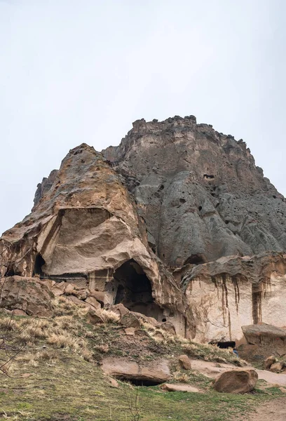 Verticaal Uitzicht Het Oude Selime Klooster Cappadocia Turkije — Stockfoto