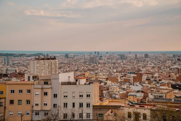 Barselona Spanya Nisan 2021 Rovira Nın Bunkers Del Carmel Bakış — Stok fotoğraf