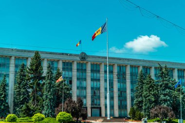Chisinau, Moldova - 25 Haziran 2021 - Moldova Cumhuriyeti Hükümet Evi