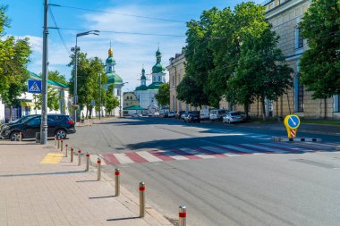 Kyiv, Ukrayna - 7 Haziran 2021 - Kyiv Mağara Manastırı (Pechersk Lavra)