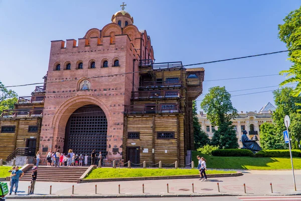 Kiev Ucraina Giugno 2021 Fotografia Strada Della Chiesa Del Golden — Foto Stock