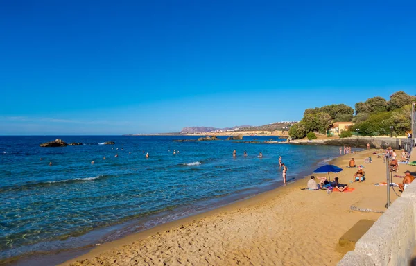 Hanya (Girit), Yunanistan - 16 Eylül 2025 - Koum Kapi Sahili manzarası