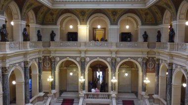 Prag, Çek Cumhuriyeti - 16 Ocak 2025 - Prag Ulusal Müzesi