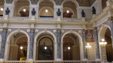 Prag, Çek Cumhuriyeti - 16 Ocak 2025 - Prag Ulusal Müzesi