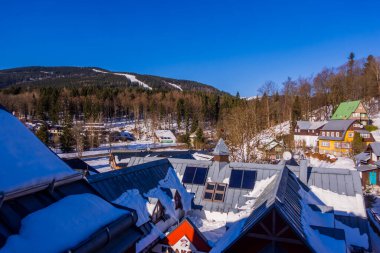 Spindleruv Mlyn, Çek Cumhuriyeti - 20 Ocak 2026 - Spindleruv Mlyn kayak merkezi