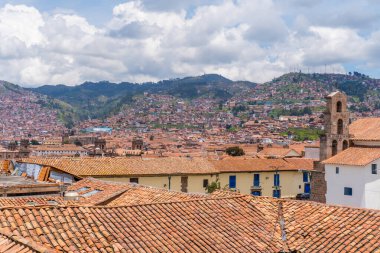 Cusco, Peru - 27 Şubat 2026 - Peru 'nun Cusco kentinin hava manzarası
