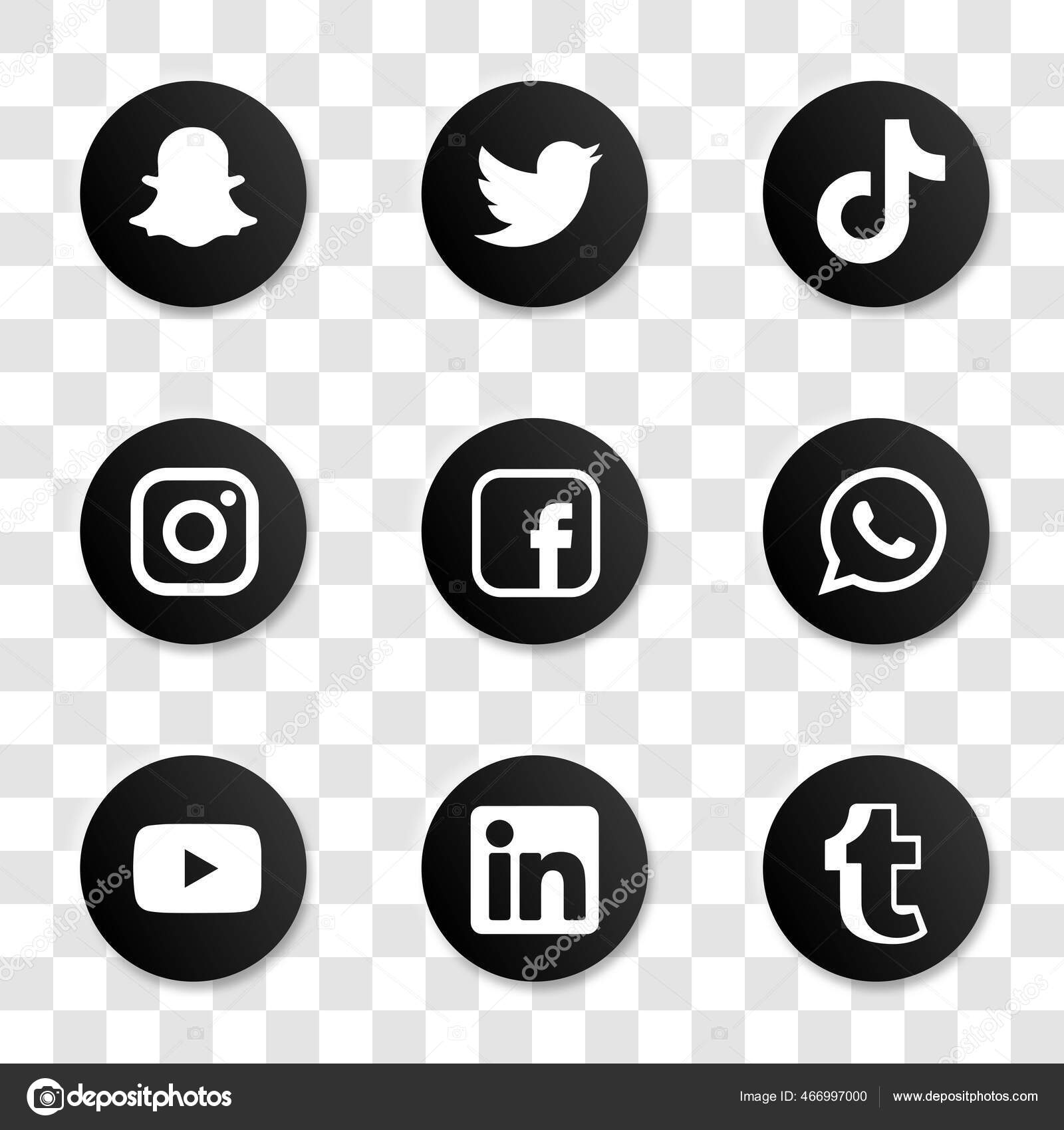 Facebook Fetter Instagram Youtube Snapchat Whatsap Linkedin Tumblr.