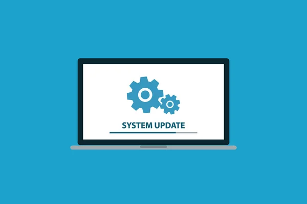 Systeemupdate Software Update Icoon Symbool Vector Illustratie — Stockvector