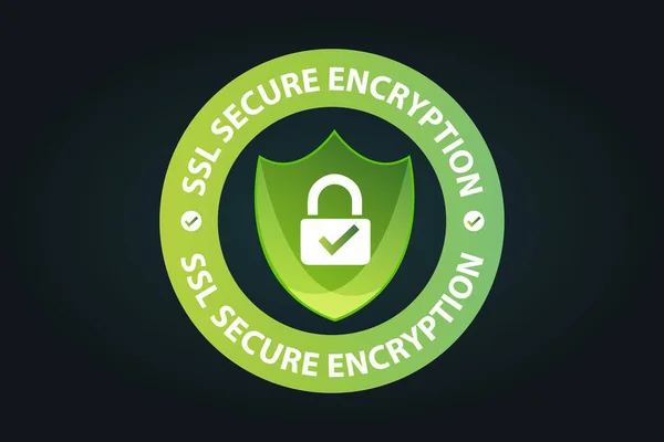 SSL güvenli şifreleme vektör gösterimi, web sitesi güvenlik soyutlama simgesi