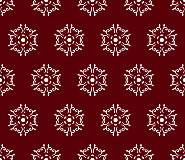 Koyu kırmızı Kafkasya seamless modeli üzerine beyaz