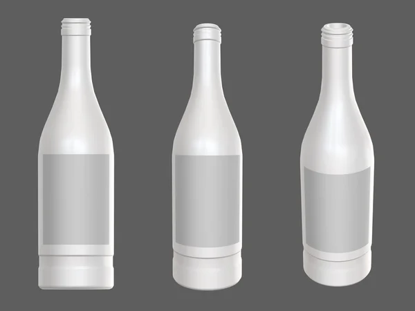 Шаблон бутылки. 3D рендеринг . — стоковое фото