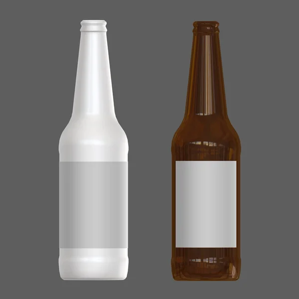 Modelo de garrafa de cerveja. Renderização 3D . — Fotografia de Stock