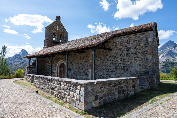 Nuestra Senora del Rosario Church. Romanesque church in Riano, Spain