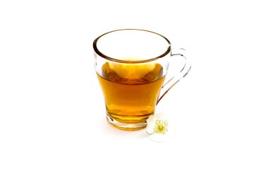 bir bardak limon çiçeği çayı