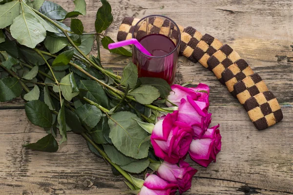 Still life from two drinks with scenery — Stock Photo, Image