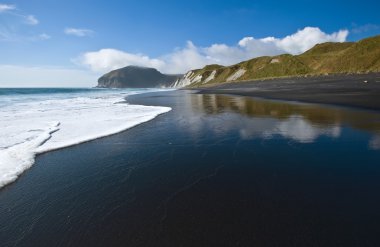 Pacific Coast parlak sonbahar günü.