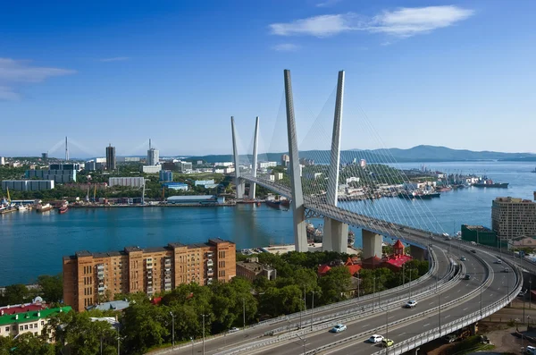 Vladivostok. Rusland. 13.06.2015: weergave van een deel van de stad Vladivostok. Rusland. 13.06.2015 — Stockfoto