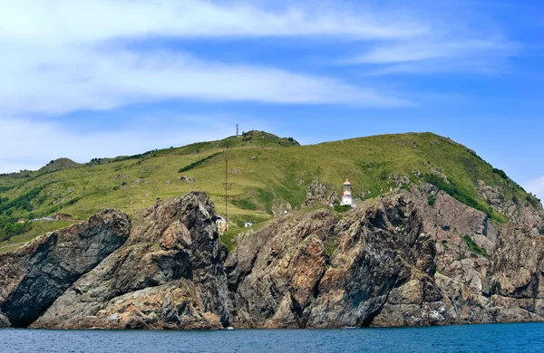 灯台岬ガモフの急な崖の上. — ストック写真