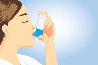 Alerjik hasta astım inhaler kullanın
