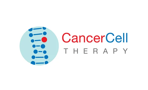 Logo rák sejtterápiát — Stock Vector