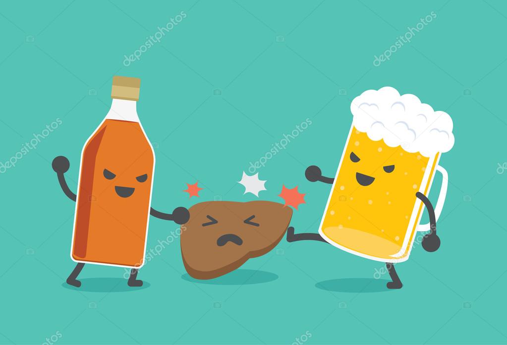 Alcohol damage the liver. Stock Vector Image by ©solar22 #112571602 Alcohol damage the liver. Stock Vector Image by ©solar22 #112571602