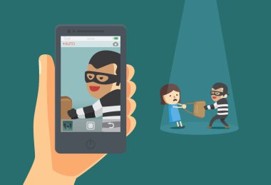  Mobil haydut bir fotoğrafını alın 