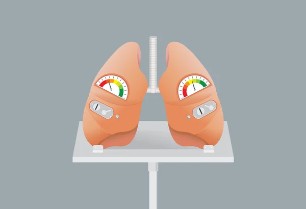 Máquina de venda automática de pulmão humano . —  Vetores de Stock